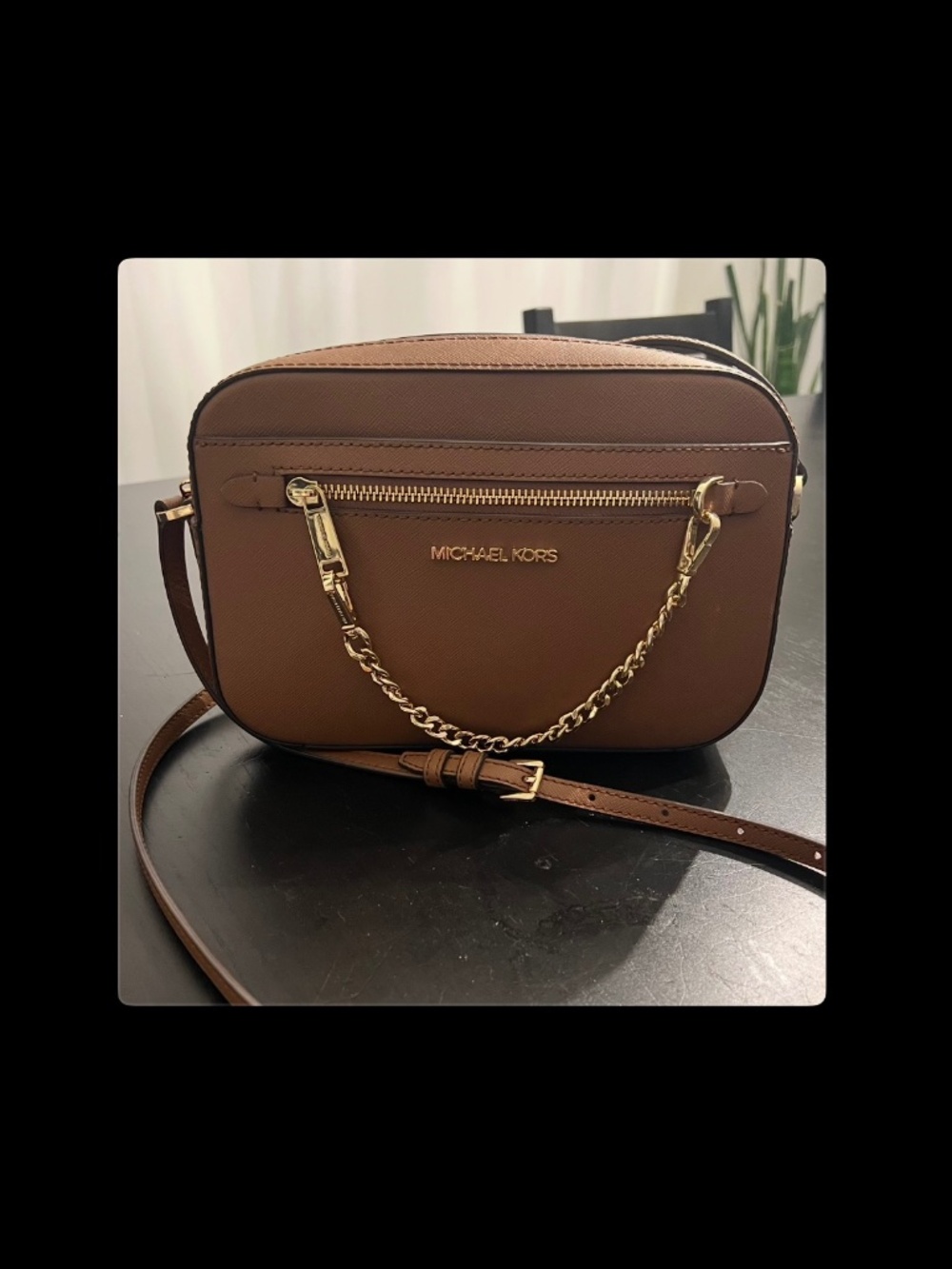 Michael Kors Jet Set Large Saffiano Leather Crossbody Bag